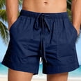 thumbnail image 1 of DailyTrove Men's Elastic Waist Drawstring Casual Shorts, Comfortable & Versatile, 1 of 6