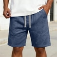 thumbnail image 1 of DailyTrove Men's Linen Blend Drawstring Casual Shorts, Breathable Summer & Beach Style, 1 of 6