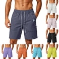 thumbnail image 1 of DailyTrove Men's Quick Dry Swim Trunks, Elastic Waist Board Shorts with Mesh Lining, 1 of 5