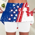 thumbnail image 1 of DailyTrove Women American Flag Butterfly Star Stripe Swim Skort Patriotic Quick Dry Beach Swim Bottom Skort, 1 of 6