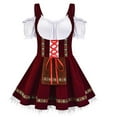 thumbnail image 1 of DailyTrove Women's Bavarian Mini Dirndl Dress - Polyester Festival Party Wear, Cute for Oktoberfest, 1 of 2