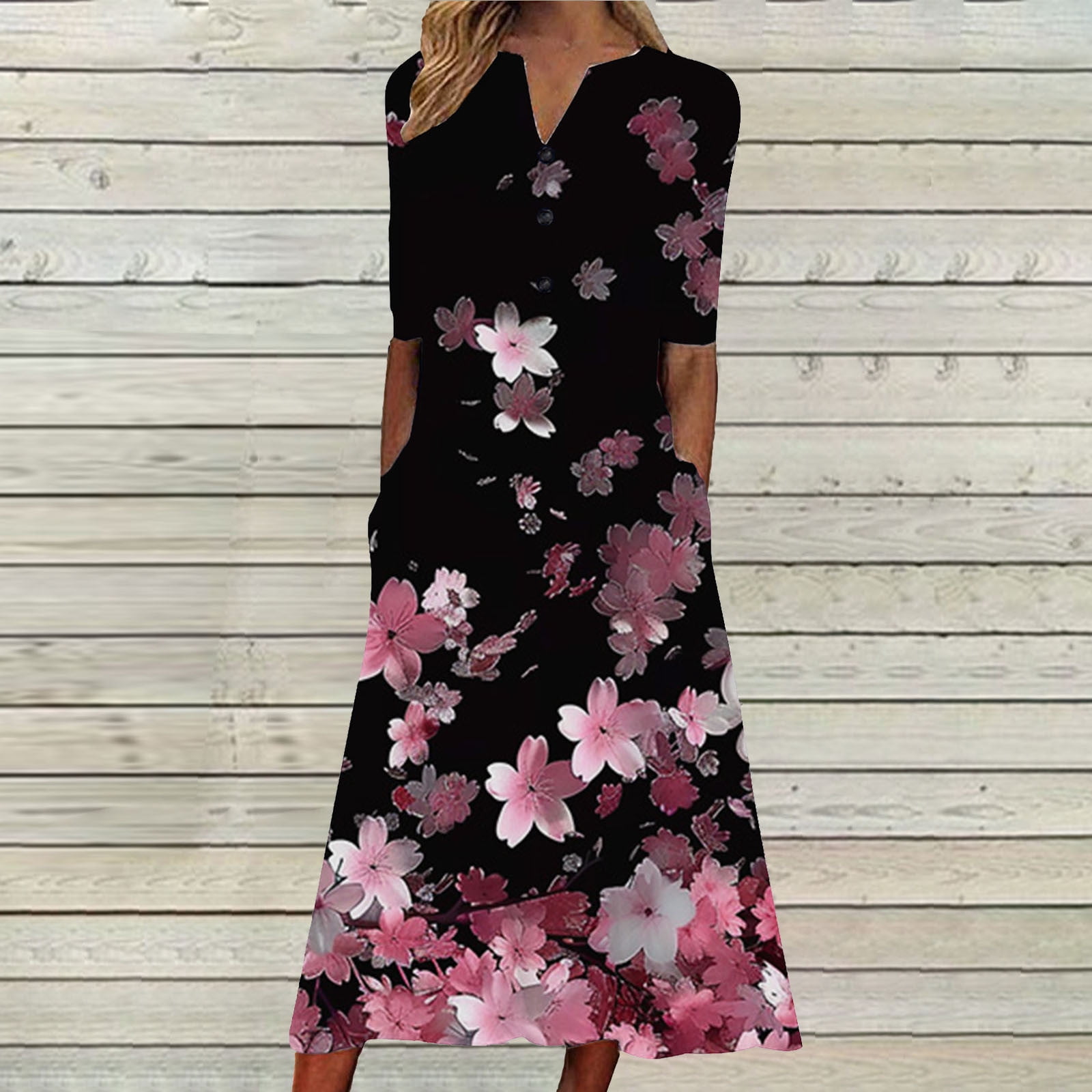 flower design dress for women 3D Flower Dress, Elegant V Neck Backless Floor Length Tank Dress Beach Dresses