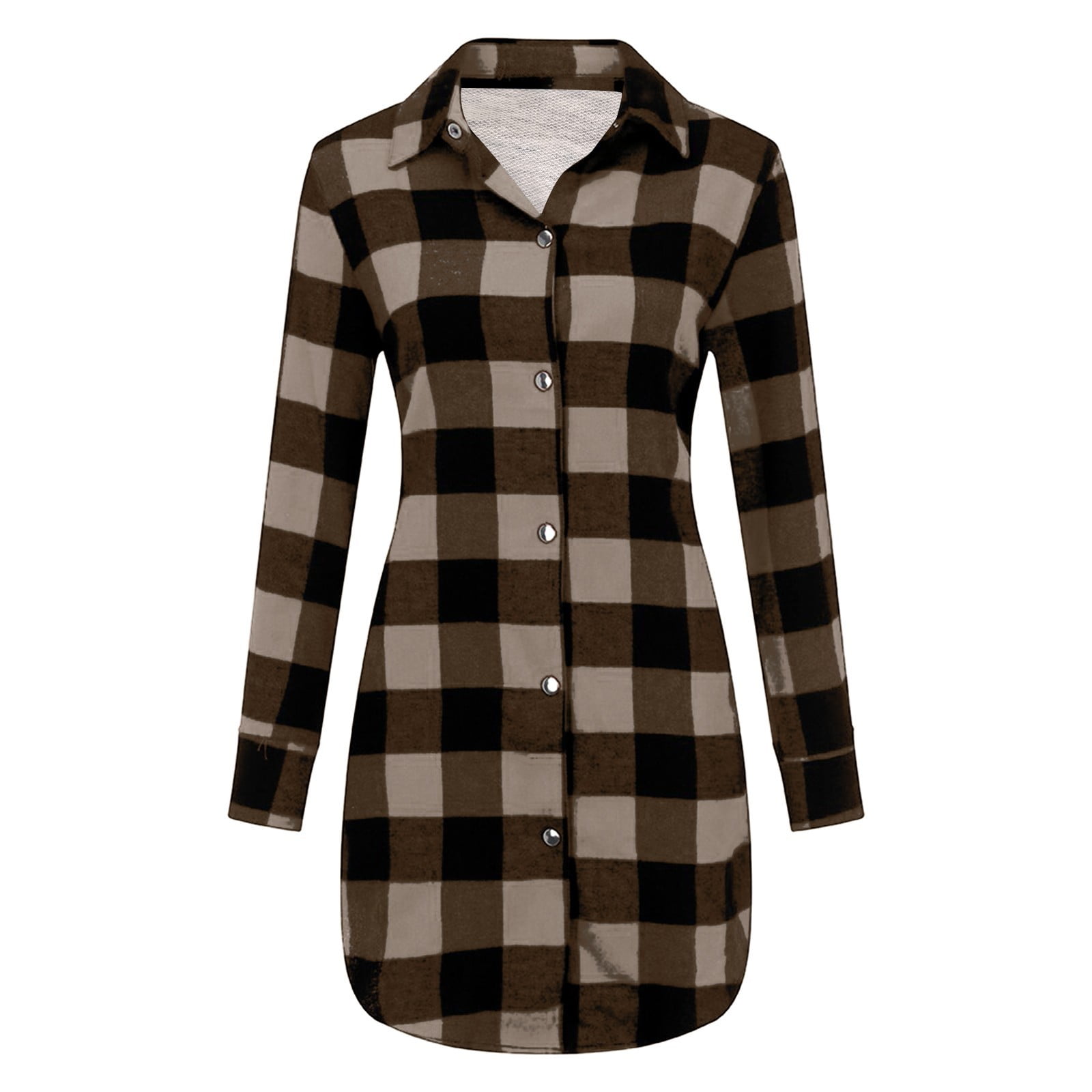 ladies checked shirt dress Burberry Check Wool Blend chemise Dress
