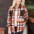 thumbnail image 1 of DailyTrove Women's Button-Front Plaid Shacket - Cotton-Blend Casual & Layered Wear, Versatile for Seasonal Outings, 1 of 6