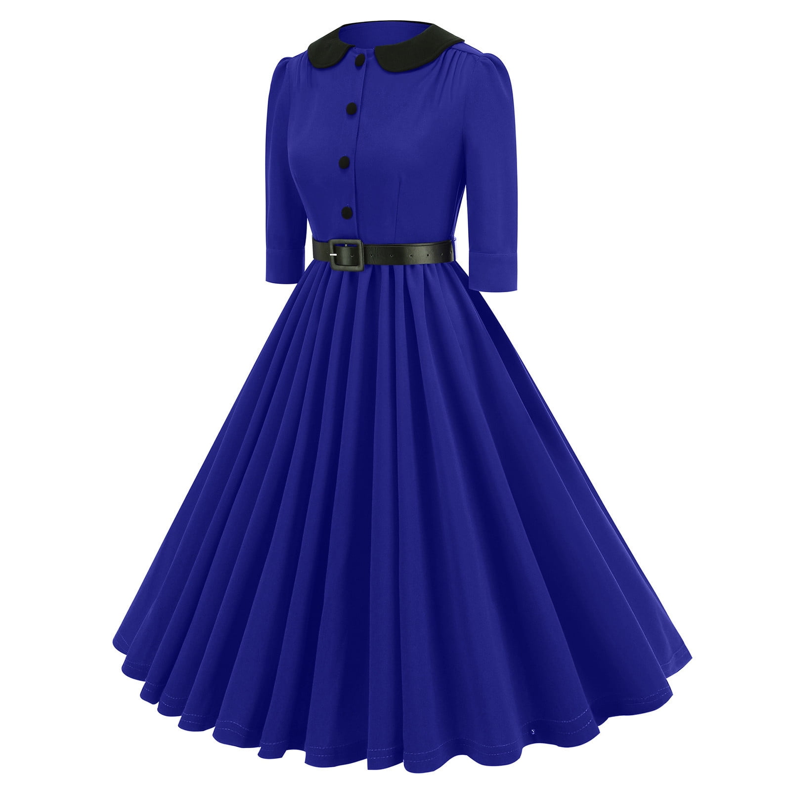 half sleeve fit and flare dress Teal Round Neck Half Sleeve Self Design Fit & Flare Georgette Maxi Dress for Women