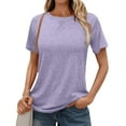 thumbnail image 1 of DailyTrove Women's Classic Short Sleeve Tee - Crew Neck Casual T-Shirt, Versatile in Multiple Colors, 1 of 6