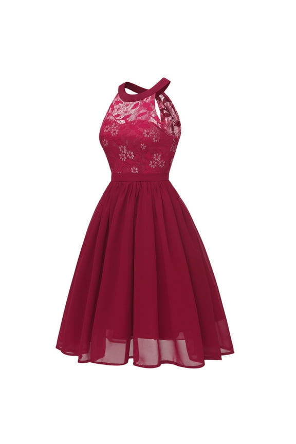 Women's Embroidered Illusion Neckline Midi Dress - Polyester Formal Evening & Party Wear, Elegant for Celebrations