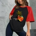 thumbnail image 1 of DailyTrove Women's Graphic Baseball Tee - Short Sleeve Casual Top, Playful for Summer & Gatherings, 1 of 4