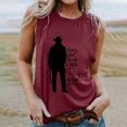 thumbnail image 1 of DailyTrove Women's Graphic Tank Top - Polyester Casual Western & Festival Wear, Stylish for Gatherings, 1 of 6