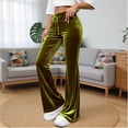 thumbnail image 1 of DailyTrove Women's High Waisted Flare Pants - Stretch Wide Leg Trousers for Casual & Party Wear, 1 of 6