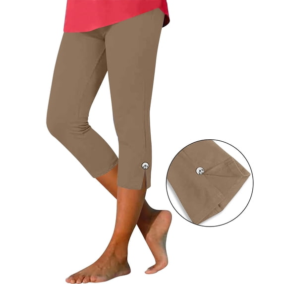 DailyTrove Women's High Waisted Printed Yoga Leggings - Tummy Control Stretch Workout Pants for Gym & Running