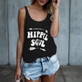 thumbnail image 1 of DailyTrove Women's "Hippie Soul" Graphic Tank Top - Polyester Casual Summer & Boho Wear, Free-Spirited for Outings, 1 of 6