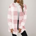 thumbnail image 1 of DailyTrove Women's Hooded Long Plaid Shacket - Cotton-Blend Casual & Winter Wear, Warm for Cold Weather, 1 of 5