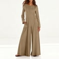 thumbnail image 1 of DailyTrove Women's Long Sleeve Maxi Dress - Loose Fit Casual Dress with Pockets for Fall & Evening Wear, 1 of 6