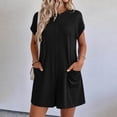 thumbnail image 1 of DailyTrove Women's Loungewear Romper, Short-Sleeve Casual Playsuit with Shorts, 1 of 3