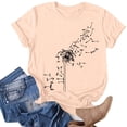 thumbnail image 1 of DailyTrove Women's Minimalist Line Art T-Shirt - Fitted Short Sleeve Tee, Elegant for Daily & Layering, 1 of 4