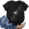 thumbnail image 1 of DailyTrove Women's Minimalist Line Art T-Shirt - Fitted Short Sleeve Tee, Elegant for Daily & Layering, 1 of 4