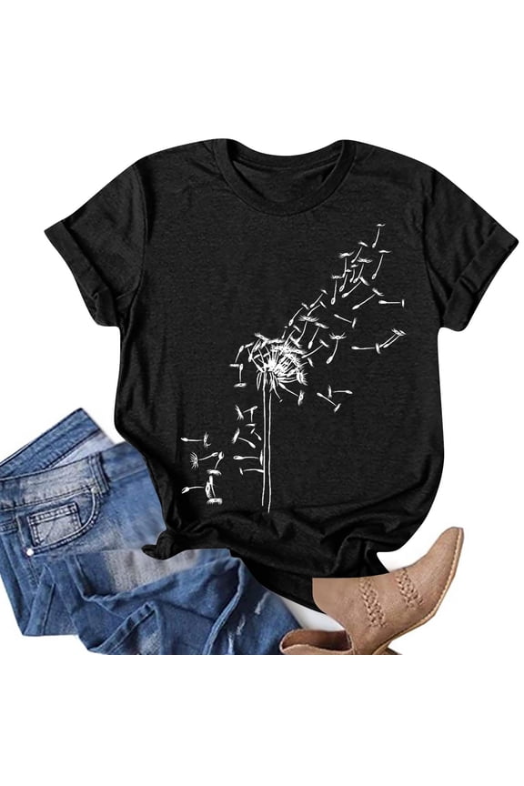 Women's Minimalist Line Art T-Shirt - Fitted Short Sleeve Tee, Elegant for Daily & Layering