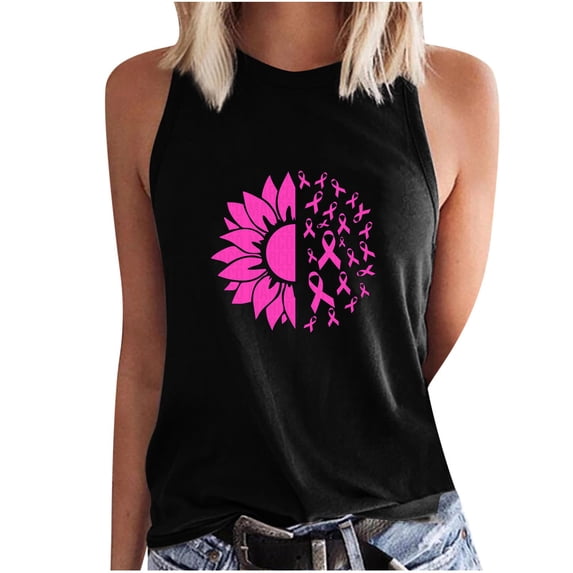 DailyTrove Women's Neon Sunflower Graphic Tank Top - Polyester Casual Summer & Festival Wear, Eye-Catching for Outings