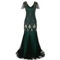 thumbnail image 1 of DailyTrove Women's Ombre Fringe Dress-Sleeveless-Maxi-Polyester-for Festival/Boho Outing-Gradient Ombre Color, 1 of 4