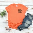 thumbnail image 1 of DailyTrove Women's Orange Heart Graphic T-Shirt - Short Sleeve Casual Tee, Sweet for Daily & Gifting, 1 of 2
