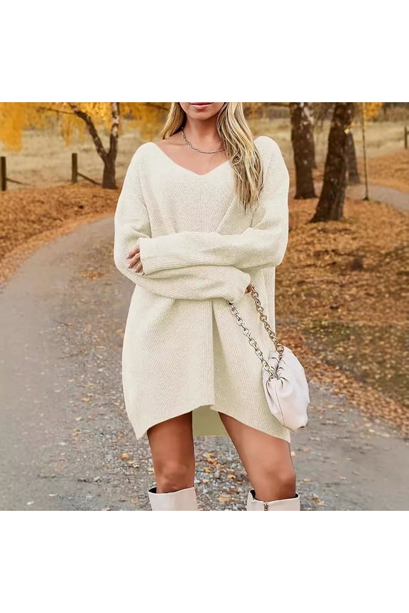 Women's Oversized Solid Color Knit Sweater, Long Sleeve, Casual Lounge & Weekend Wear, Soft Wool Blend, Relaxed Fit, Plus Size Friendly