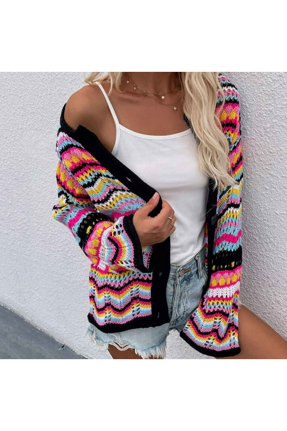 Women's Patterned Zip-Up Hoodie - Casual Fleece Jacket, Warm for Hiking & Errands