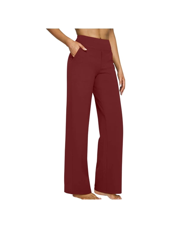 Women's Relaxed Wide-Leg Pants - Comfy Brunch Dates & Casual Outings
