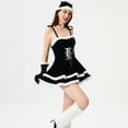 thumbnail image 1 of DailyTrove Women's Santa Costume Dress-Short Sleeve-Velvet-Polyester-for Christmas Party/Theme Event-Festive Santa Design, 1 of 6