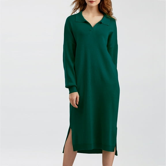 DailyTrove Women's Short Sleeve Two-Piece Set, Dress & Pants, Year-Round Casual & Formal Wear, Versatile Fit