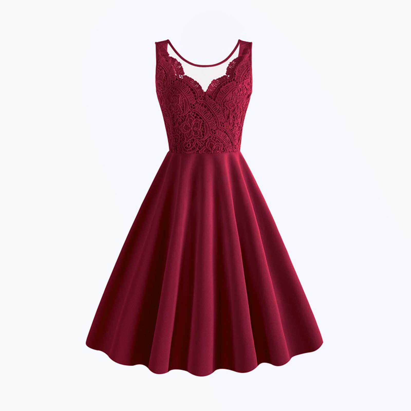Casual Elegant Flare Solid color dresses