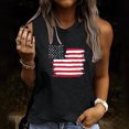 thumbnail image 1 of DailyTrove Women's Solid American Flag Tank Top - Polyester Patriotic & Summer Wear, Classic for Patriotic Gatherings, 1 of 5