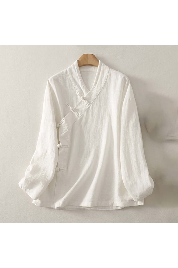 Women's Solid Color Long Sleeve Shirt, Casual Office & Daily Wear, Lightweight Rayon Blend, Plus Size Friendly