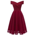thumbnail image 1 of DailyTrove Women's Strapless Maxi Dress-Floor-Length-Chiffon-For Formal Event-Dual Red & Black Styles, 1 of 6