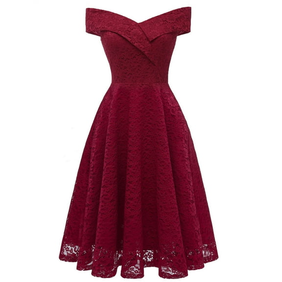 DailyTrove Women's Strapless Maxi Dress-Floor-Length-Chiffon-For Formal Event-Dual Red & Black Styles