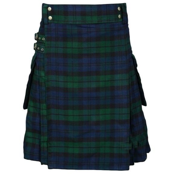DailyTrove Women's Tartan Plaid Kilt Skirt - Polyester Vintage Festival Wear, for Celtic & Theme Events