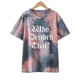 thumbnail image 1 of DailyTrove Women's Tie-Dye Graphic T-Shirt - Short Sleeve Casual Tee, Rock 'n' Roll for Festivals & Gatherings, 1 of 6