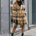 thumbnail image 1 of DailyTrove Women's Turtleneck Long-Sleeve Knit Plaid Midi Dress, Cozy Outerwear for Fall/Winter Lounging & Grocery Runs, 1 of 6