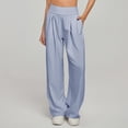 thumbnail image 1 of DailyTrove Women's Wide-Leg Lounge Pants - Solid Color Drapey Relaxed Fit Everyday Home & Casual Wear, 1 of 5