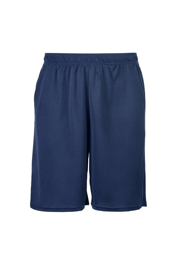 Mens Athletic Shorts Navy, Large