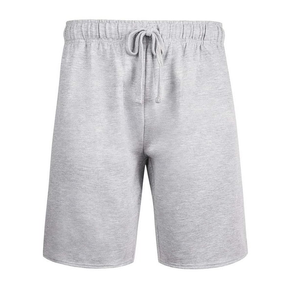 DailyWear Mens Casual Lightweight Fleece SweatShorts, Workout Running Shorts H.Gray, Small