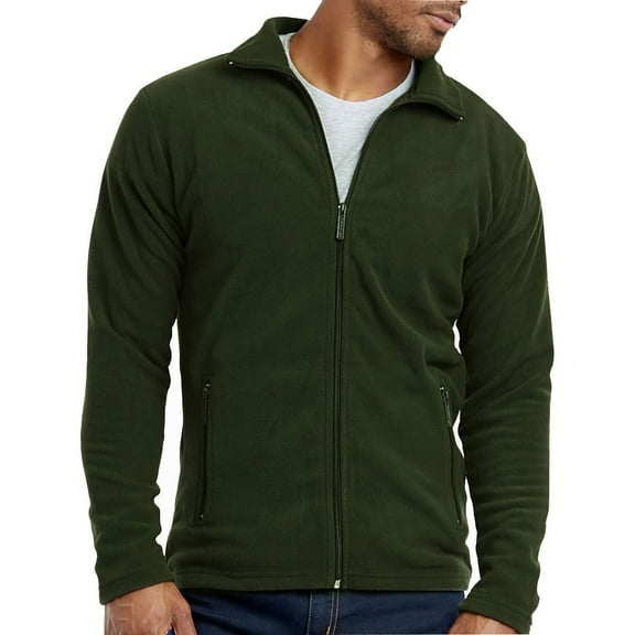 DailyWear Mens Full-Zip Polar Fleece Jacket