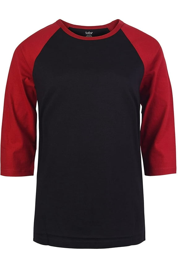 Women's Medium Casual 3/4 Sleeve Baseball T-Shirt