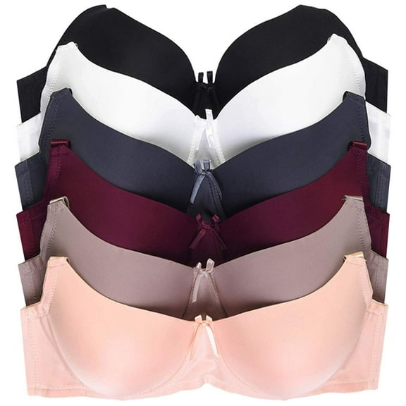 DailyWear Womens Everyday 6 Pack of Bras 36B, 4129P1