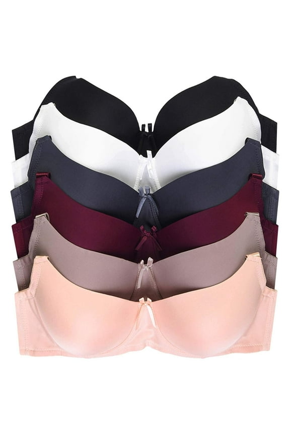 Womens Everyday 6 Pack of Bras 36B, 4129P1