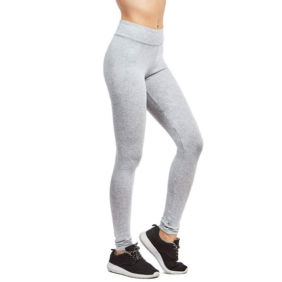 DailyWear Womens Full Length Active Plain Cotton Leggings H.Grey, Large