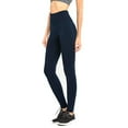 thumbnail image 1 of DailyWear Womens High Waist Fleece Extra Wide Band Leggings One Size, Navy, 1 of 4