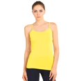 thumbnail image 1 of DailyWear Womens Seamless Nylon Camisole Tank Top One Size, Yellow, 1 of 1