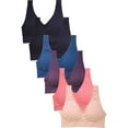 thumbnail image 1 of DailyWear Womens Sports Bra 6 Pack Various Style - One Size, Plus Size Plus Size, 0124SPX8, 1 of 1