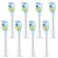 thumbnail image 1 of DailyWhite Premium Plaque Control Replacement Toothbrush Heads, Compatible with Philips Sonicare Electric Toothbrush, Soft DuPont Bristles, 8 Pack, White, 1 of 8